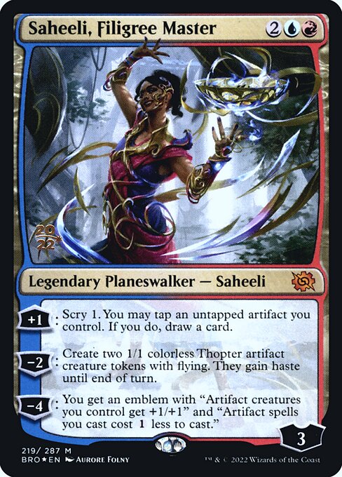 Saheeli, Filigree Master - The Brothers' War Promos - Promo Foil