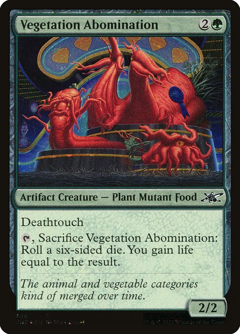 Vegetation Abomination - Unfinity - Galaxy Foil