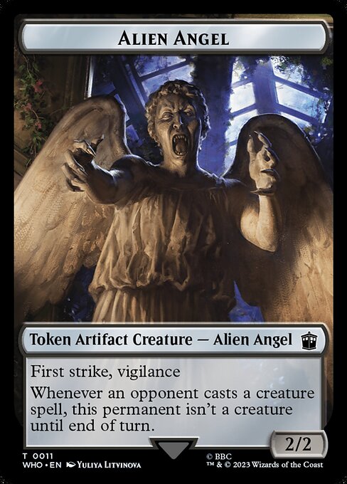 Alien Angel - Doctor Who Tokens