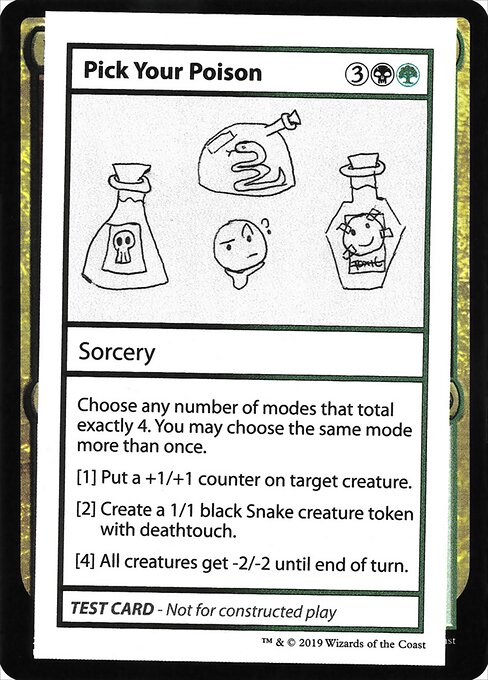 Pick Your Poison - Mystery Booster Playtest Cards 2021