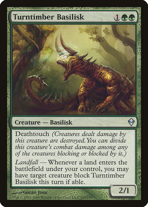 Turntimber Basilisk - Zendikar