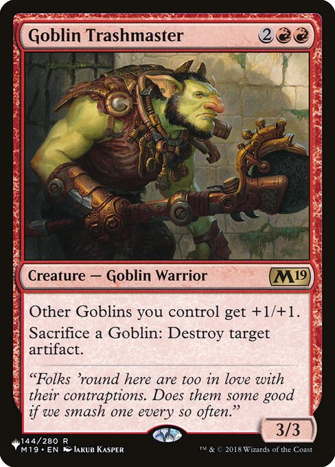 Goblin Trashmaster - The List