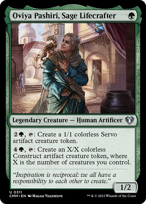 Oviya Pashiri, Sage Lifecrafter - Commander Masters