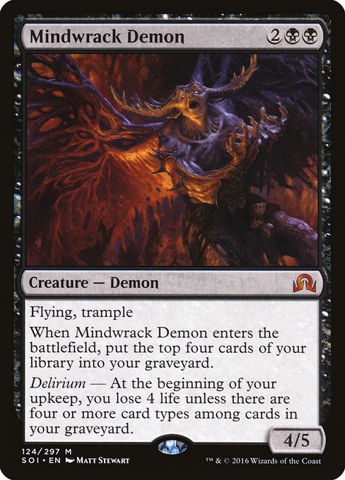 Mindwrack Demon - Shadows over Innistrad