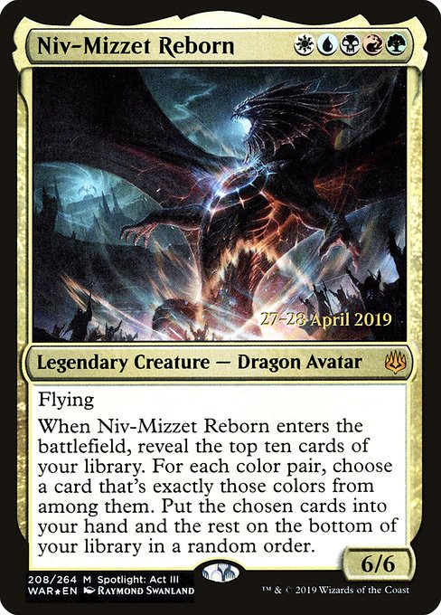 Niv-Mizzet Reborn - War of the Spark Promos - Promo Foil