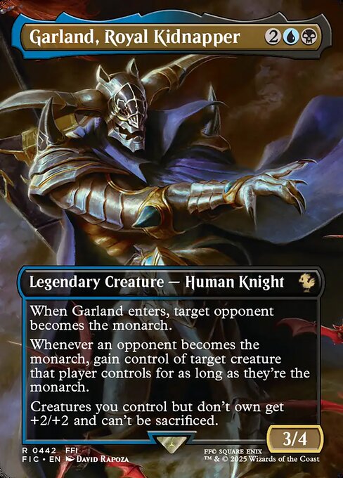 Garland, Royal Kidnapper - Final Fantasy Commander - Borderless