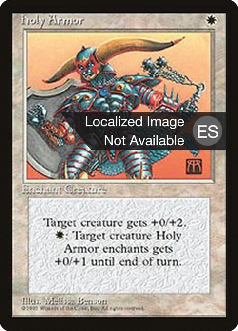 Armadura sagrada (Holy Armor) - Fourth Edition Foreign Black Border