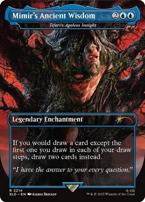 Mimir's Ancient Wisdom // Mimir's Ancient Wisdom (Teferi's Ageless Insight) - Secret Lair Drop - Borderless
