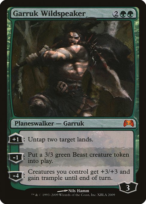 Garruk Wildspeaker - Duels of the Planeswalkers 2009 Promos - Promo Foil