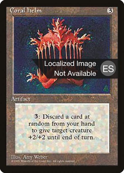 Yelmo de coral (Coral Helm) - Fourth Edition Foreign Black Border