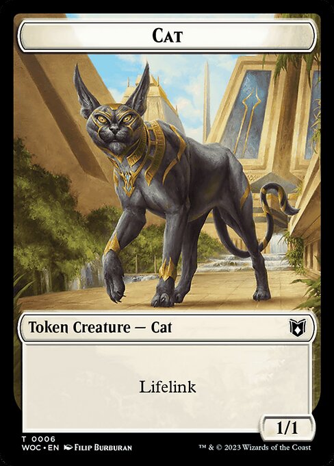 Cat - Wilds of Eldraine Commander Tokens