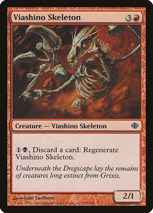 Viashino Skeleton - Shards of Alara
