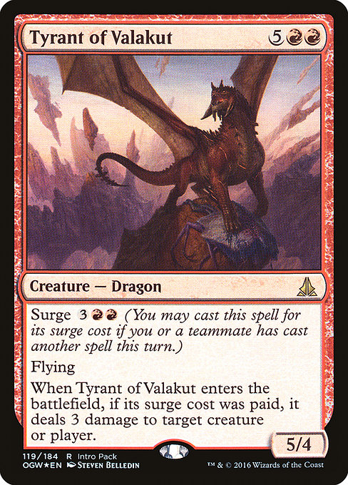 Tyrant of Valakut - Oath of the Gatewatch Promos - Promo Foil