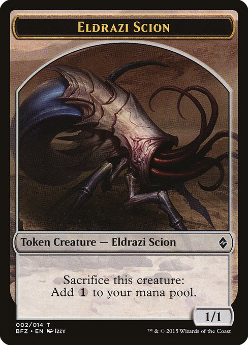 Eldrazi Scion - Battle for Zendikar Tokens