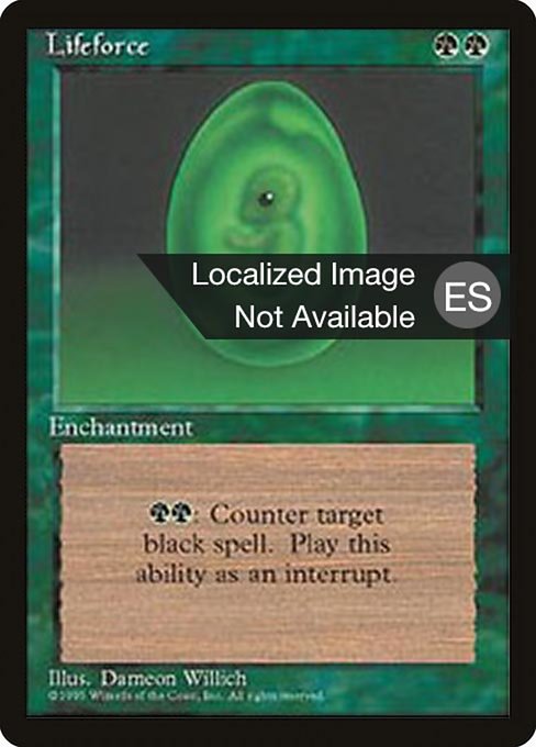 Fuerza vital (Lifeforce) - Fourth Edition Foreign Black Border