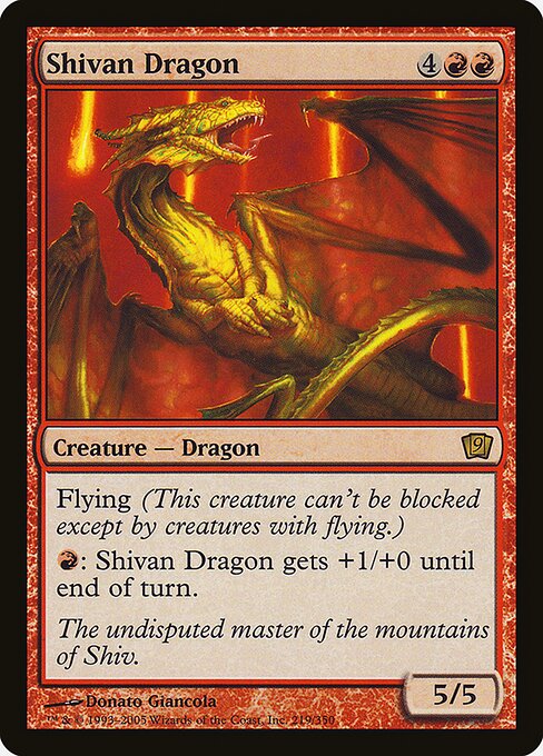 Shivan Dragon - Ninth Edition - Promo Foil