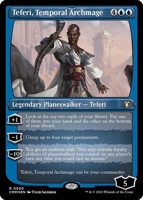 Teferi, Temporal Archmage - Commander Masters - Etched Foil