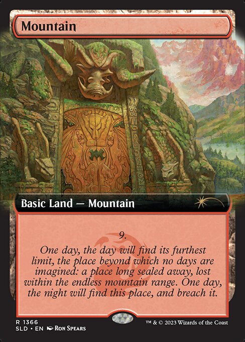 Mountain - Secret Lair Drop - Extended Art