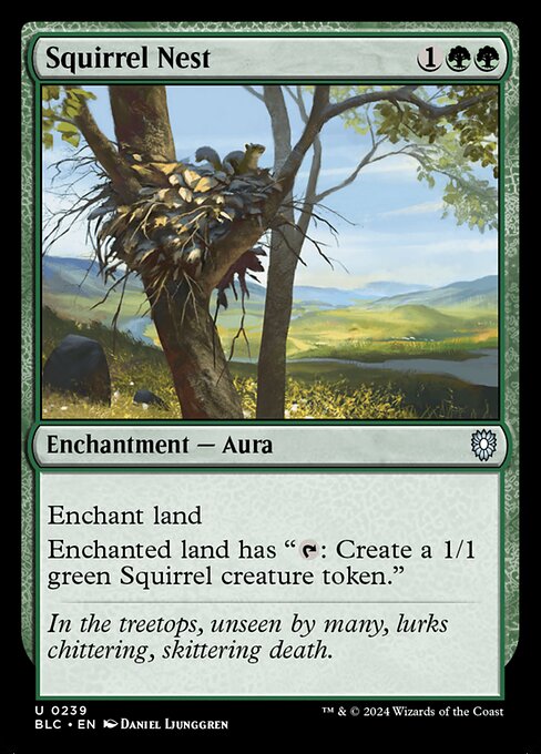 Squirrel Nest - Bloomburrow Commander