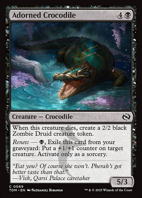 Adorned Crocodile - Tarkir: Dragonstorm