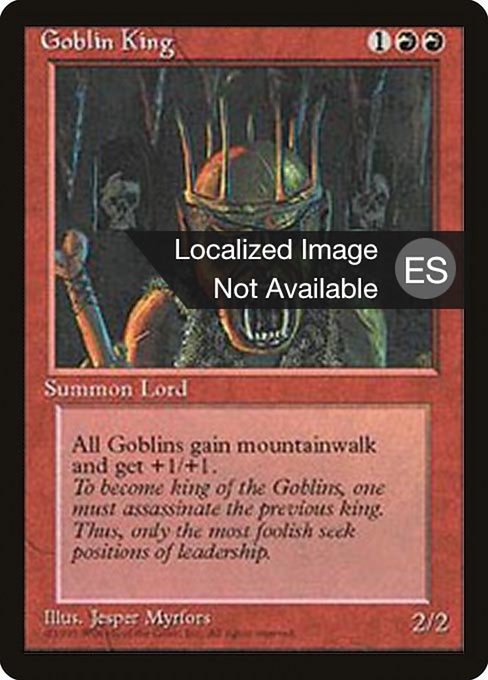 Rey trasgo (Goblin King) - Fourth Edition Foreign Black Border