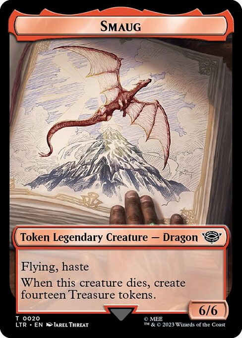 Smaug - The Lord of the Rings: Tales of Middle-earth Tokens - Surge Foil
