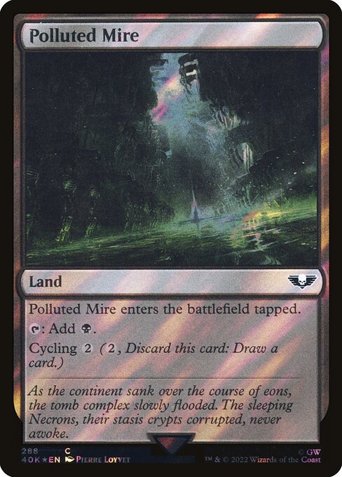 Polluted Mire - Warhammer 40,000 Commander - Surge Foil