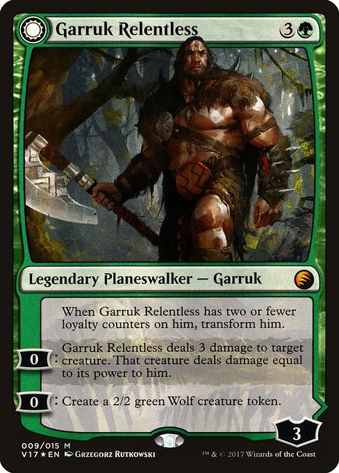 Garruk Relentless // Garruk, the Veil-Cursed - From the Vault: Transform - Promo Foil