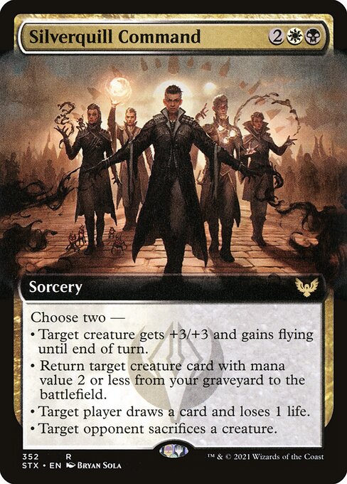 Silverquill Command - Strixhaven: School of Mages - Extended Art