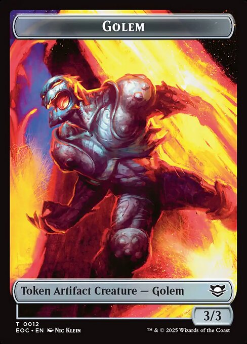 Golem - Edge of Eternities Commander Tokens