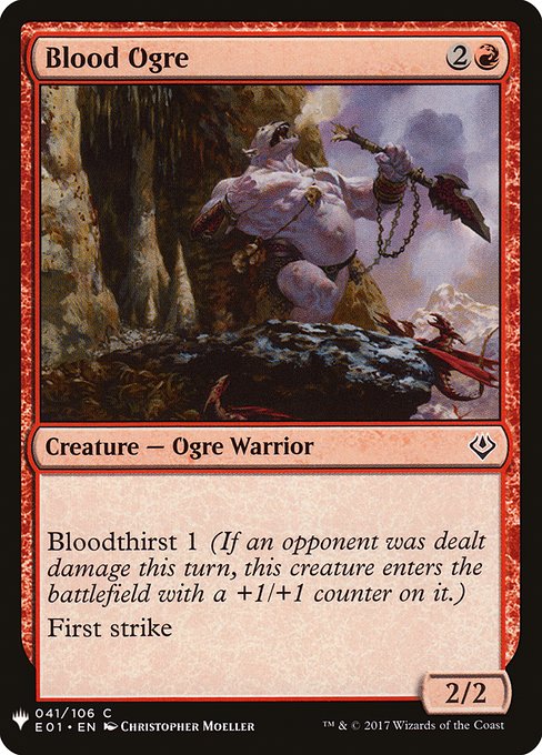 Blood Ogre - The List