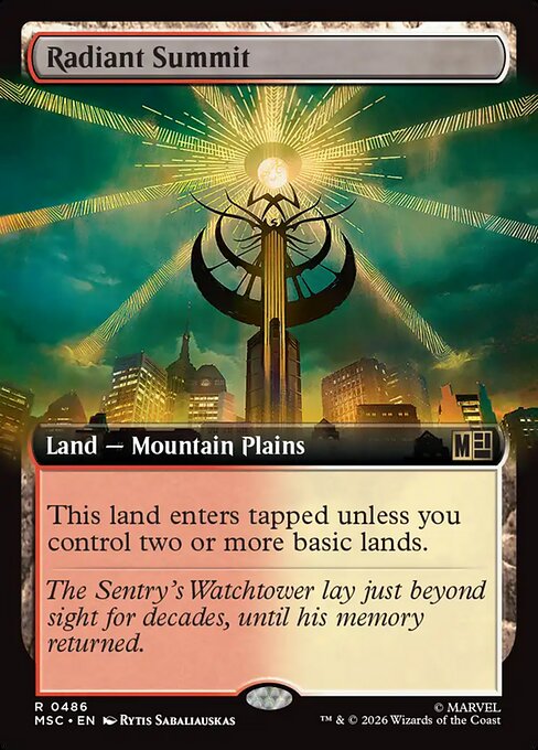 Radiant Summit - Marvel Super Heroes Commander - Extended Art