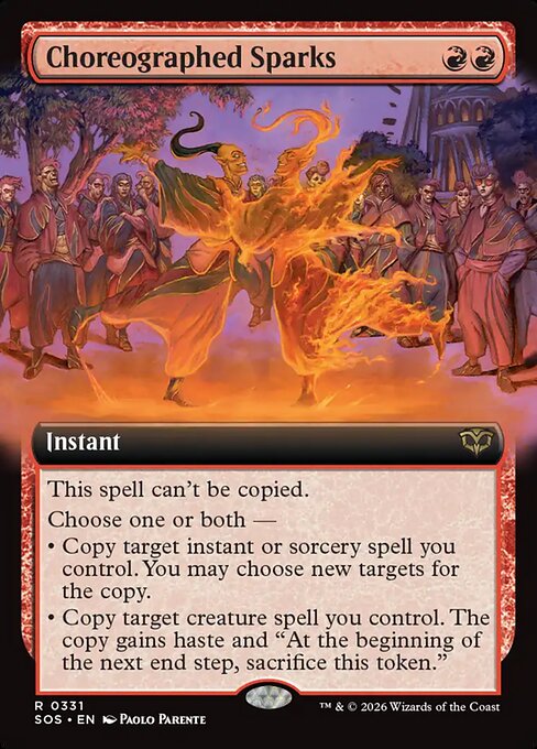 Choreographed Sparks - Secrets of Strixhaven - Extended Art