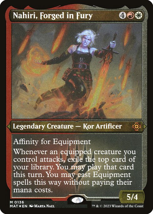 Nahiri, Forged in Fury - March of the Machine: The Aftermath - Etched Foil