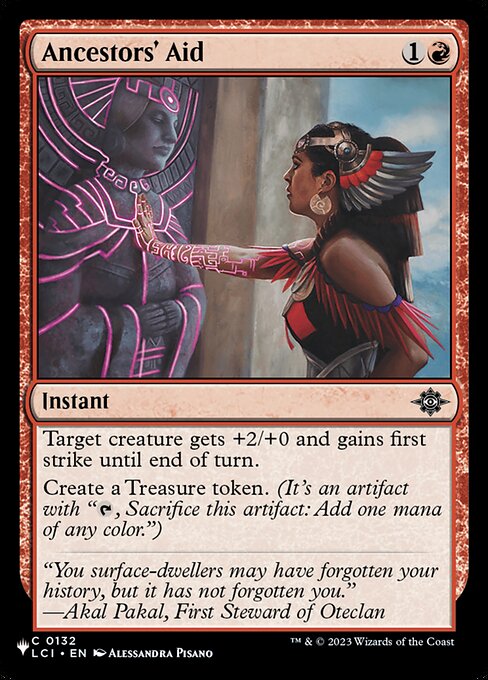 Ancestors' Aid - The List