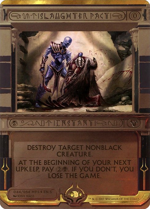 Slaughter Pact - Amonkhet Invocations - Promo Foil