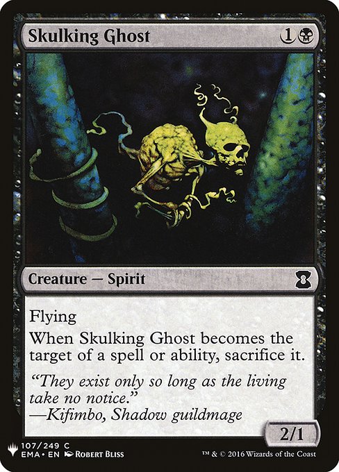 Skulking Ghost - The List