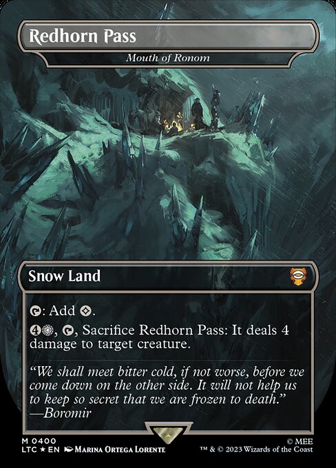 Redhorn Pass (Mouth of Ronom) - Tales of Middle-earth Commander - Surge Foil