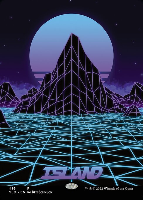 Island - Secret Lair Drop - Borderless