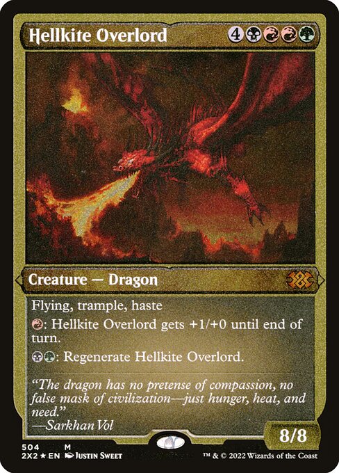 Hellkite Overlord - Double Masters 2022 - Etched Foil