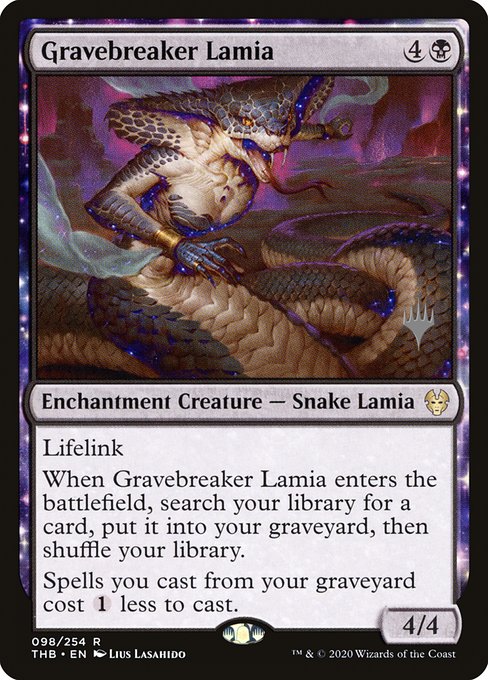 Gravebreaker Lamia - Theros Beyond Death Promos