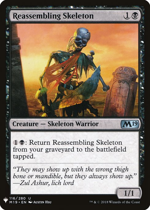 Reassembling Skeleton - The List