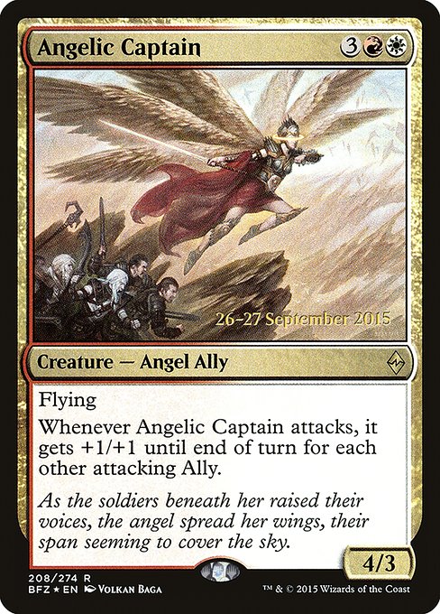 Angelic Captain - Battle for Zendikar Promos - Promo Foil