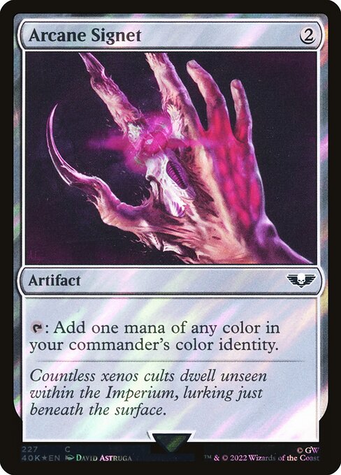 Arcane Signet - Warhammer 40,000 Commander - Surge Foil