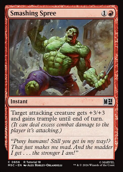 Smashing Spree - Marvel Super Heroes Commander