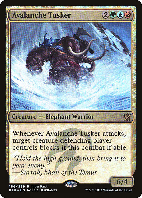 Avalanche Tusker - Khans of Tarkir Promos - Promo Foil