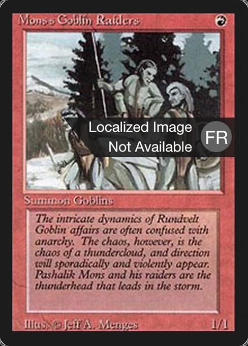 Pillards gobelins de Mons (Mons's Goblin Raiders) - Foreign Black Border