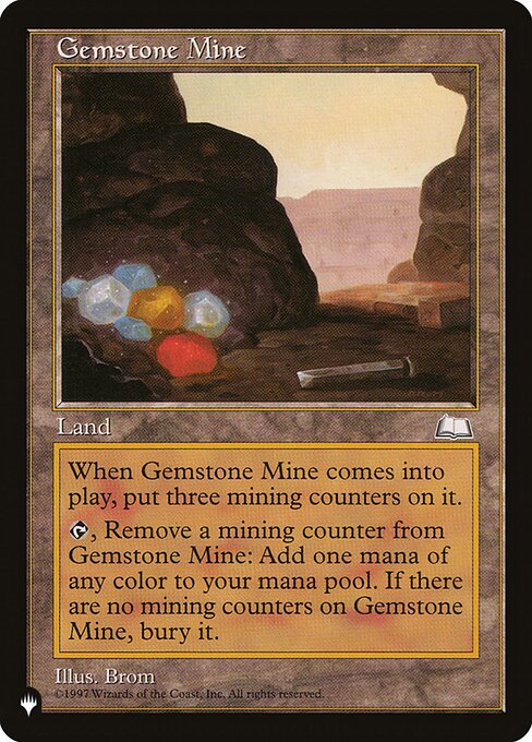 Gemstone Mine - The List