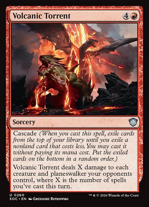 Volcanic Torrent - Secrets of Strixhaven Commander