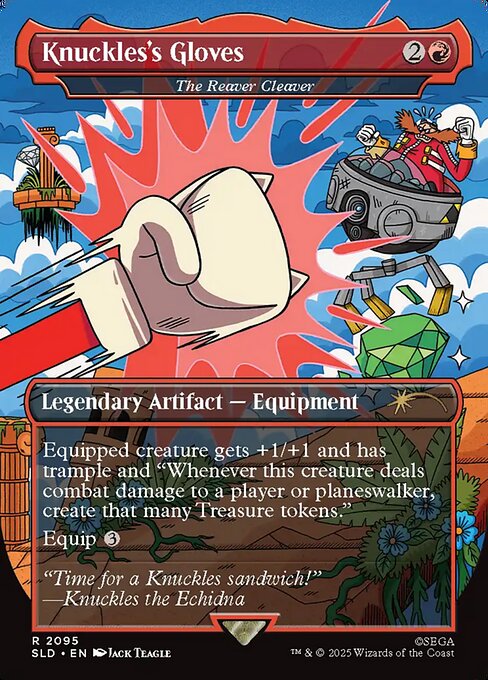 Knuckles's Gloves (The Reaver Cleaver) - Secret Lair Drop - Borderless